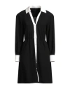 Julie De Libran Woman Mini Dress Black Size 6 Wool In Black
