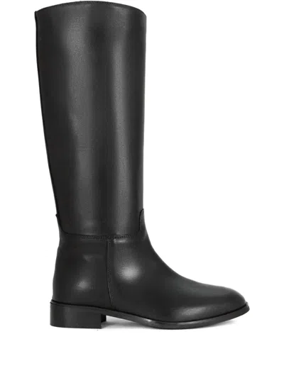 Julie Dee Zip Leather Sole Boot 250 In Black