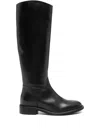 Julie Dee 30mm Calf-leather Boots In Black