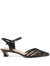 Julie Dee Leather Sandals In Black