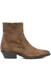 Julie Dee 40mm Pointed-toe Boots In Brown
