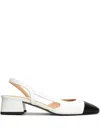 Julie Dee Pumps In White Leather In White