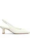 Julie Dee Pumps In White Leather In White