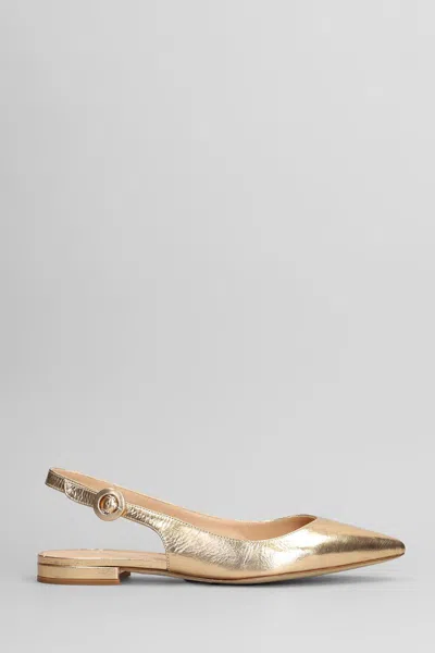 Julie Dee Ballet Flats In Gold