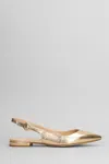 Julie Dee Ballet Flats In Copper Leather In Copper