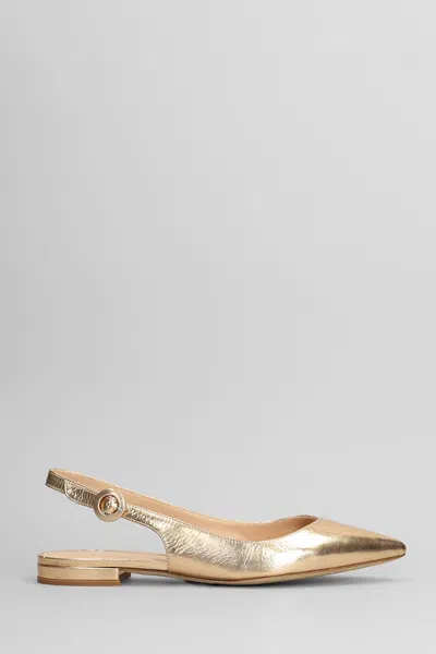 JULIE DEE BALLET FLATS IN COPPER LEATHER
