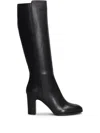 Julie Dee Block-heel Knee-high Boots In Black