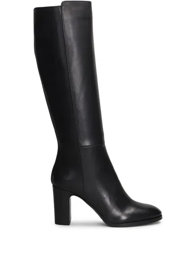 Julie Dee Block-heel Knee-high Boots In Black