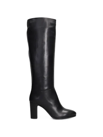 Julie Dee Block-heel Knee-high Boots In Black