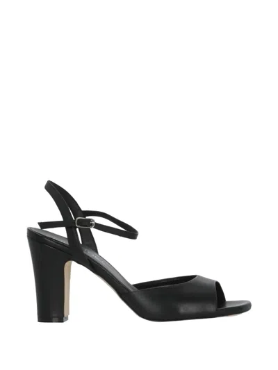 Julie Dee Buckle-fastening Leather Sandals In Black