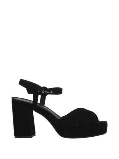 Julie Dee Buckle-fastening Platform Sandals In Black