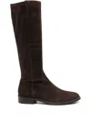Julie Dee Calf-suede Knee-high Boots In Brown