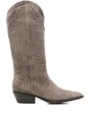 Julie Dee Ge039 Embroidered Boot In Gray