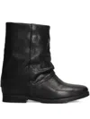 Julie Dee Leather Boots In Black