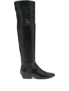 Julie Dee Pointed Boots In Black
