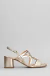 Julie Dee Sandals In Copper Leather
