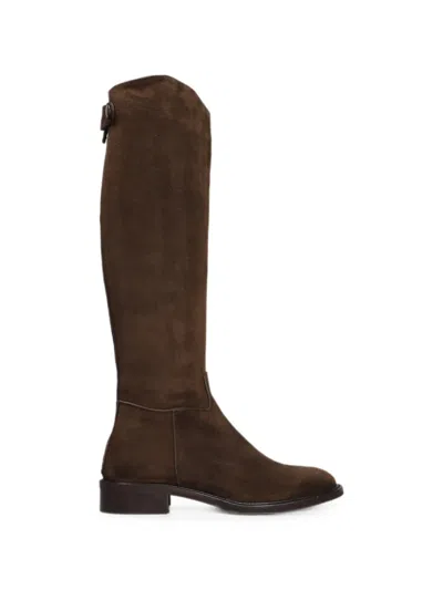 Julie Dee Rear-zip Knee-high Boots In Brown