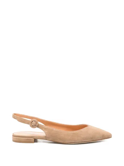 Julie Dee Slingback Flat Pumps In Neutral