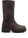 Julie Dee Suede Boots In Brown