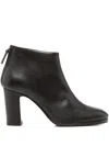Julie Dee Zip-up Leather Ankle Boots In Brown