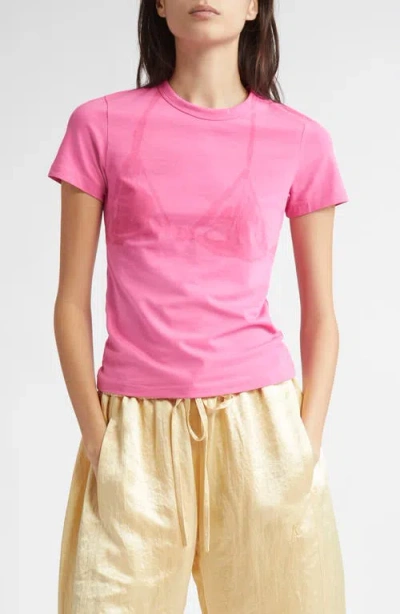 Julie Kegels Bikini Trompe L'oeil T-shirt In Pink