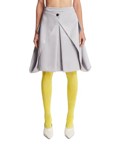Julie Kegels Gray Draped Skirt