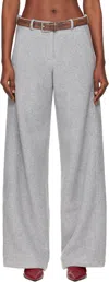 Julie Kegels Gray Fleece Trousers In Gray
