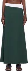 Julie Kegels Green Polo Maxi Skirt In Green