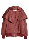 JULIE KEGELS JULIE KEGELS HOODED BOMBER JACKET