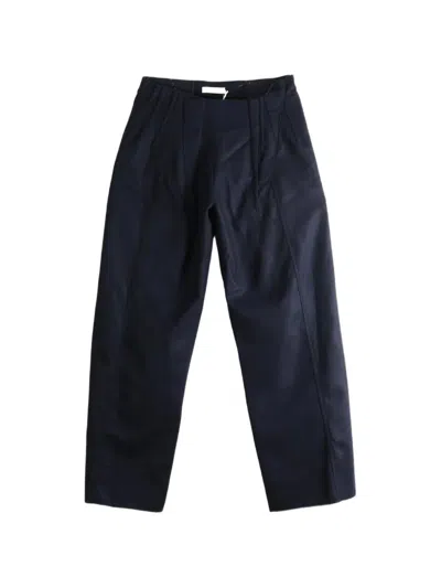 Julie Kegels Pleated Wide-leg Trousers In Blue