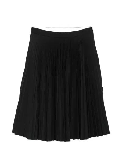 Julie Kegels Shirley Pleated-design Midi Skirt In Black