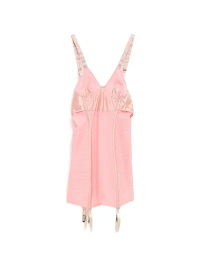 Julie Kegels Suspender Top In Pink