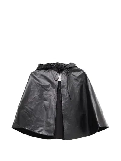 Julie Kegels Vera Hooded Waterproof Cape In Black