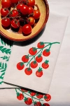 Julie Peach Block Printed Tomato Napkin Set In White At Urban Outfitters