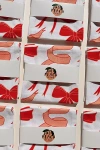Julie Peach Bows Tea Towel In White At Urban Outfitters