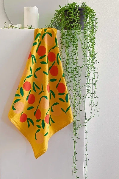 Julie Peach Peach Tea Towel In Yellow At Urban Outfitters