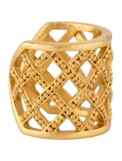 Pre-owned Julie Vos Band Ring In Multicolor