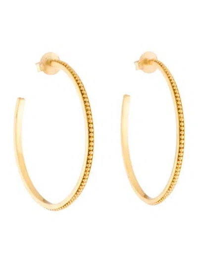Pre-owned Julie Vos Bead Hoop Earrings In Multi