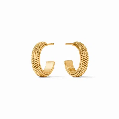 Julie Vos Beaded Eternity Hoop In Gold