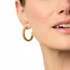 Julie Vos Beaded Eternity Hoop In Gold In Gold