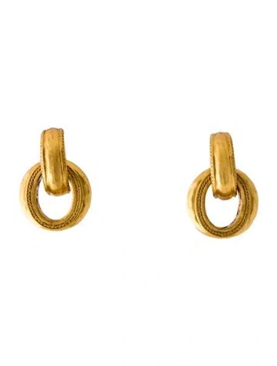 Pre-owned Julie Vos Cannes Doorknocker Drop Earrings In Multi