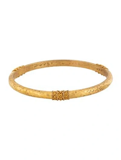 Pre-owned Julie Vos Catalina Bangle Bracelet, 7.75" In Multicolor