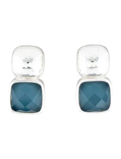 Pre-owned Julie Vos Catalina Drop Earrings In Multicolor