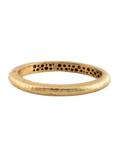 Pre-owned Julie Vos Catalina Hinge Bangle Bracelet, 7" In Multicolor
