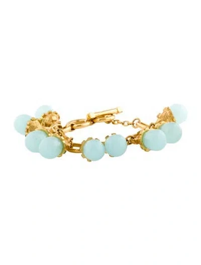 Pre-owned Julie Vos Charm Bracelet, 7" In Multi