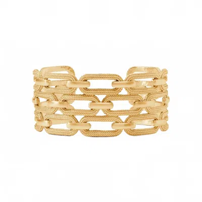 Julie Vos Cheval Papercliff Cuff In Gold
