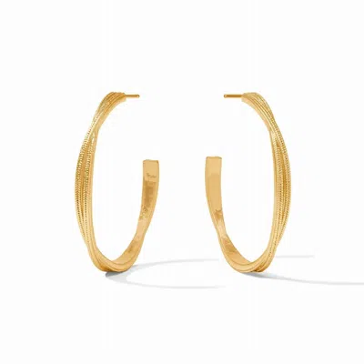 Julie Vos Cheval Twist Hoop In Gold