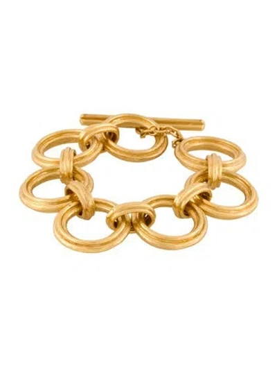 Pre-owned Julie Vos Link Bracelet, 6.5" In Multi