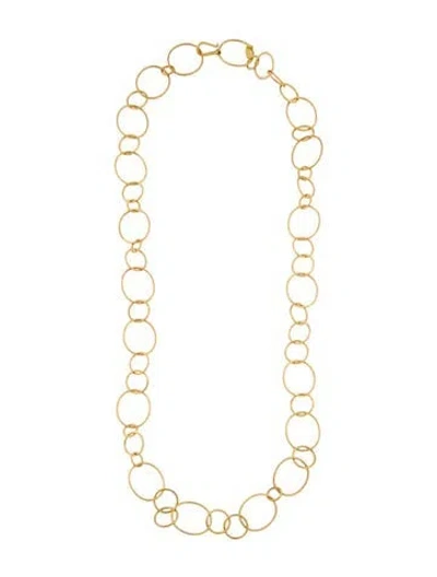Pre-owned Julie Vos Link Chain Necklace, 39" In Multi