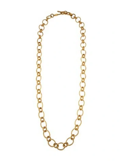 Pre-owned Julie Vos Link Necklace, 40" In Multi
